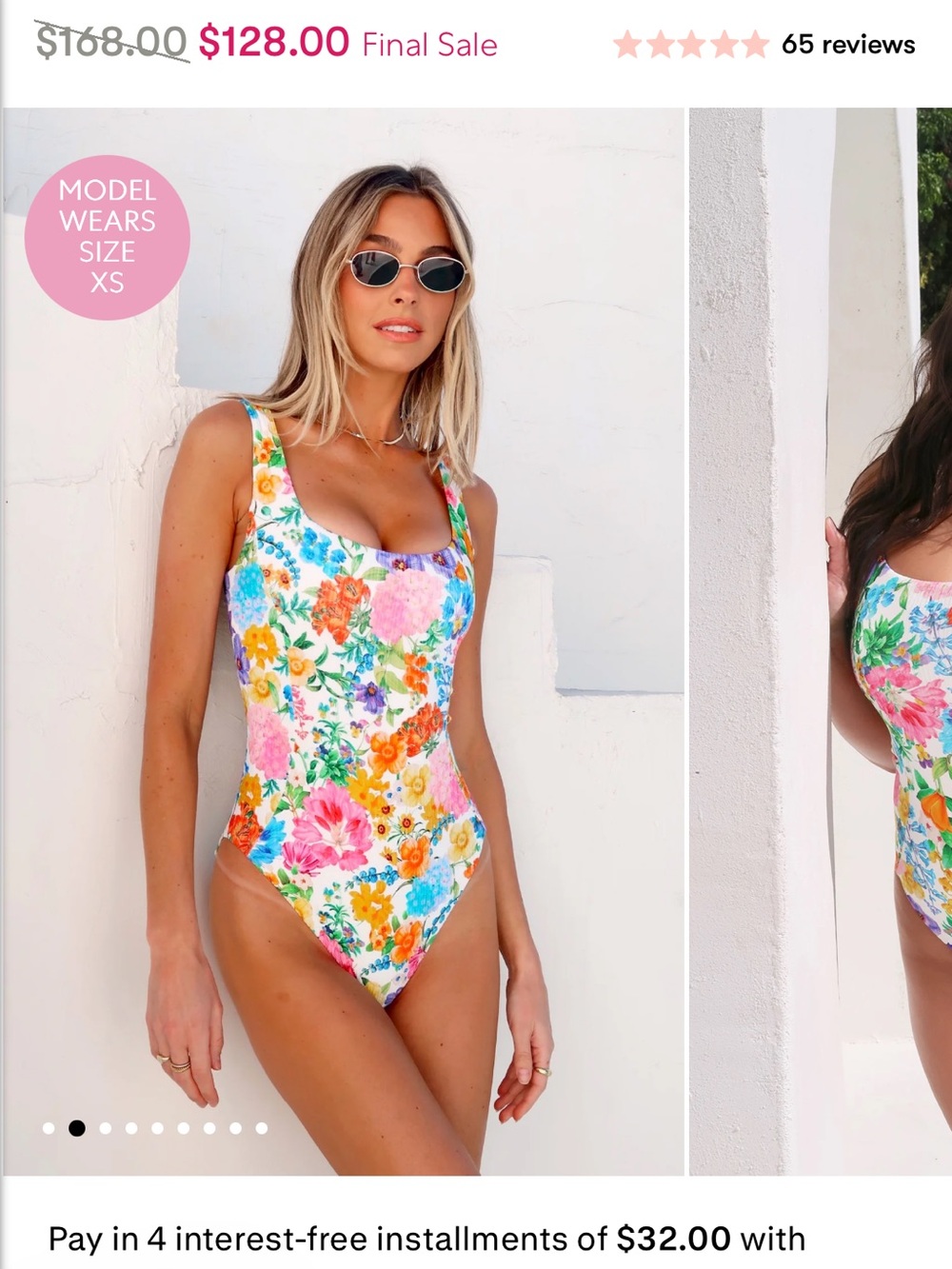 Show Me Your Mumu Miramar Beach One Piece ivory botanical - Picture 4 of 5